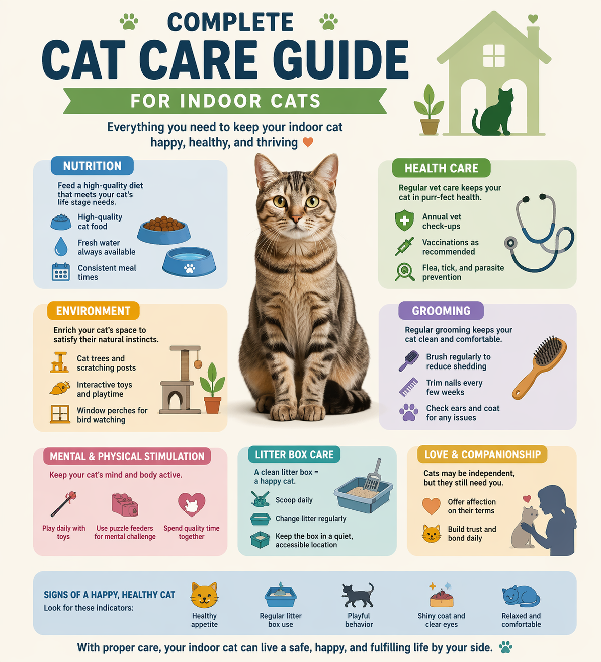 Complete Cat Care Guide for Indoor Cats