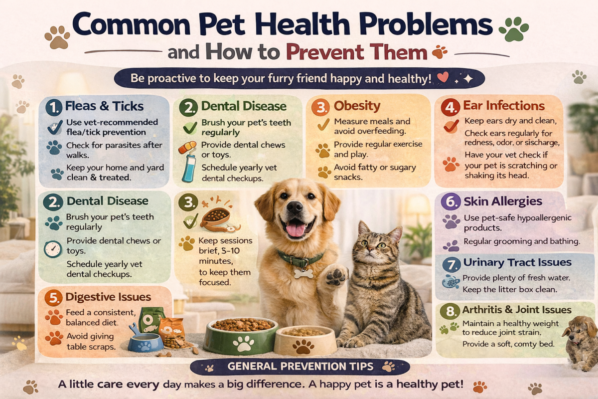 Common Pet Health Problems and How to Prevent Them